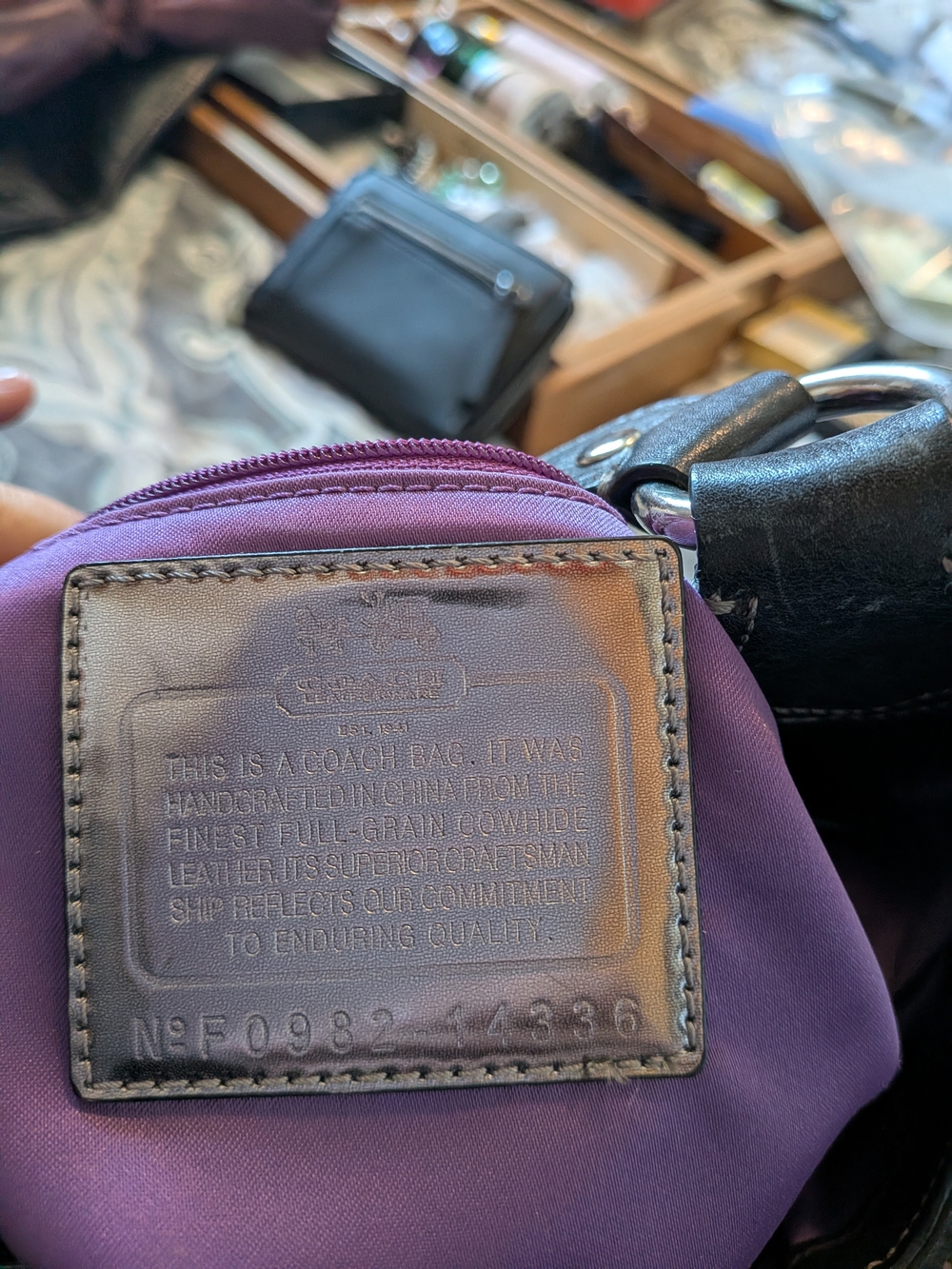 Coach Madison Sabrina Satchel - Metallic Silver Leather - Picture 3 of 15